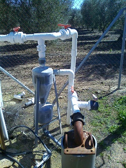 filtro hidrocicln en instalacin de riego