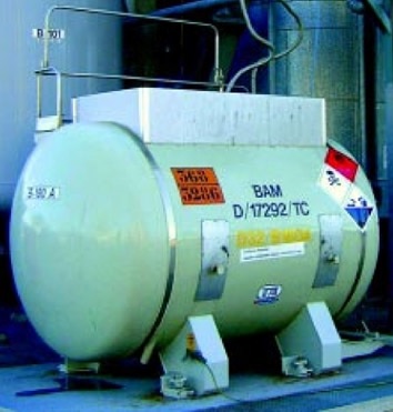 Etiquetado de cisterna mvil con sustancias peligrosas segn ADR